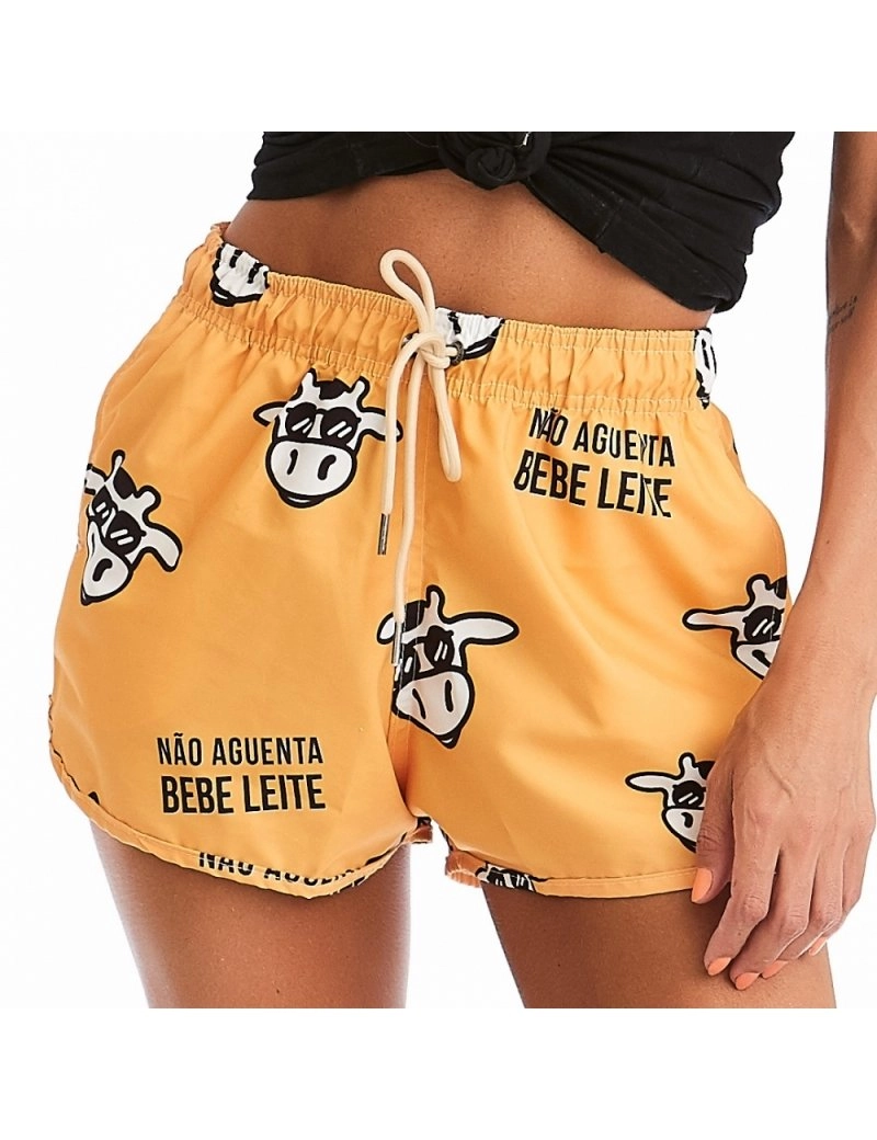 Short Feminino Praia Azul Bebê Cós Elástico